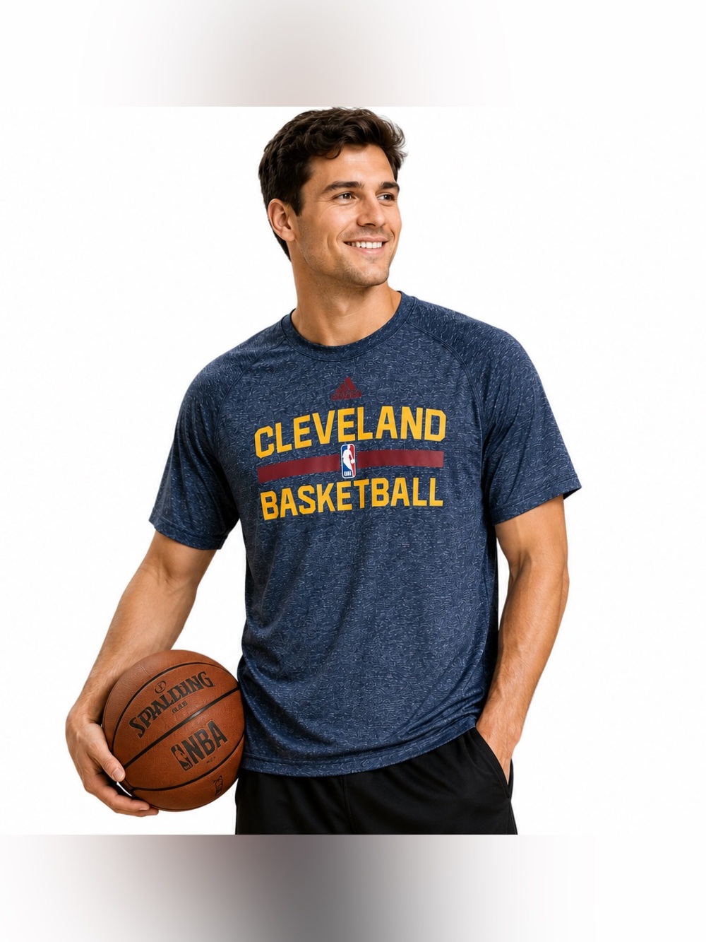 Adidas Cleveland Cavaliers NBA Basketball Climalite Performance T shirt XL Blue